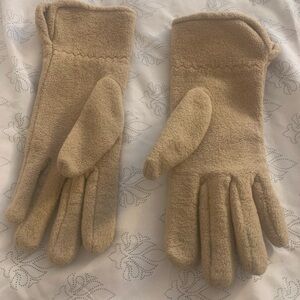 Cozy Fleece Touchscreen Gloves in Camel